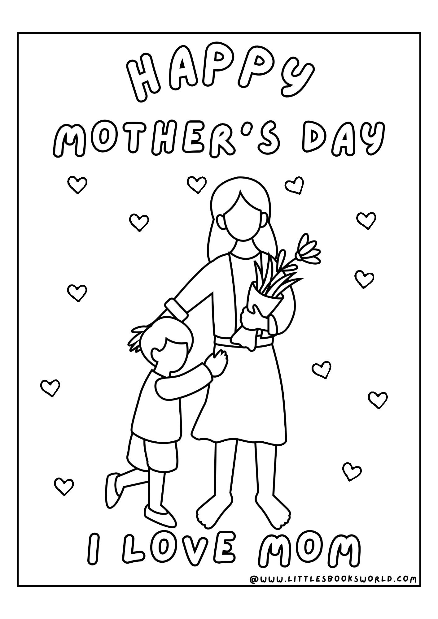 Mother’s Day Coloring Sheets ( Printables)